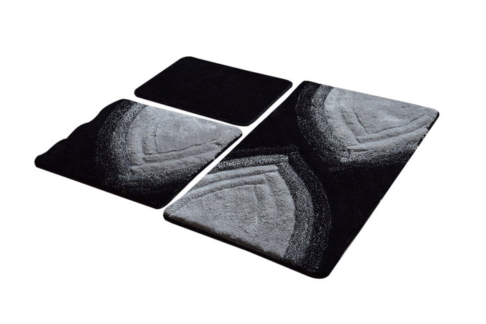 Mijölnir Stella - Antracita Juego de Alfombras de Baño de Acrílico